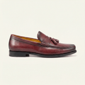 Mocassin Habillé à Glands en Cuir Lisse - Rouge
