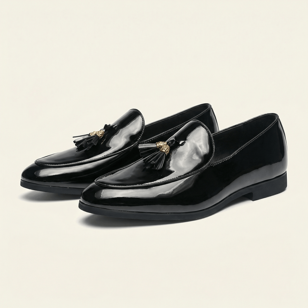 Mocassin Habillé à Glands en Cuir Verni - image 2