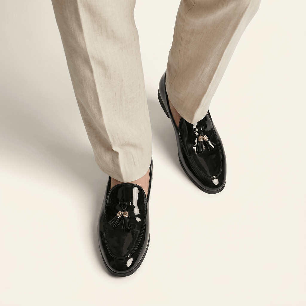 Mocassin Habillé à Glands en Cuir Verni - image 4