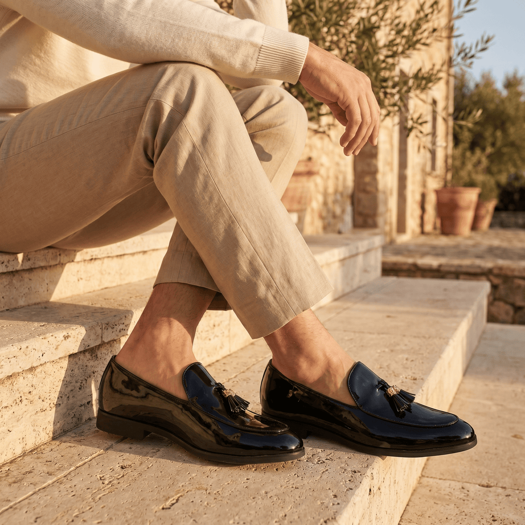 Mocassin Habillé à Glands en Cuir Verni - image 5