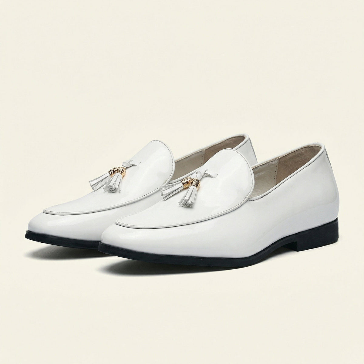 Mocassin Habillé à Glands en Cuir Verni - image 7