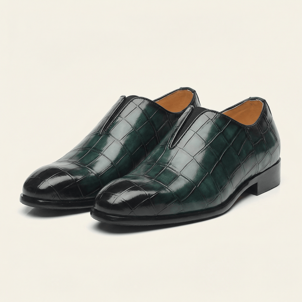 Mocassin Habille Slip-on Effet Crocodile - image 2