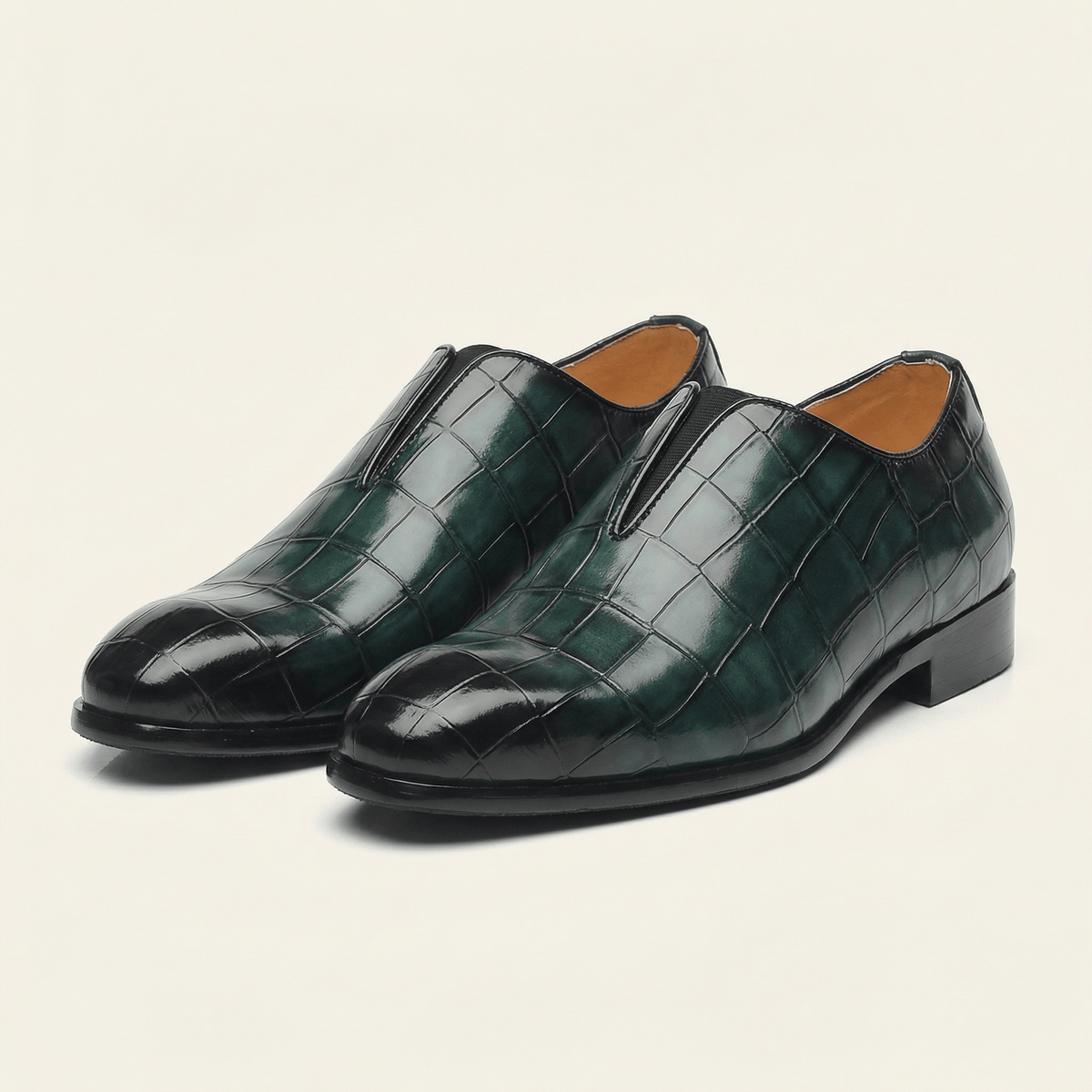 Mocassin Habille Slip-on Effet Crocodile - image 2