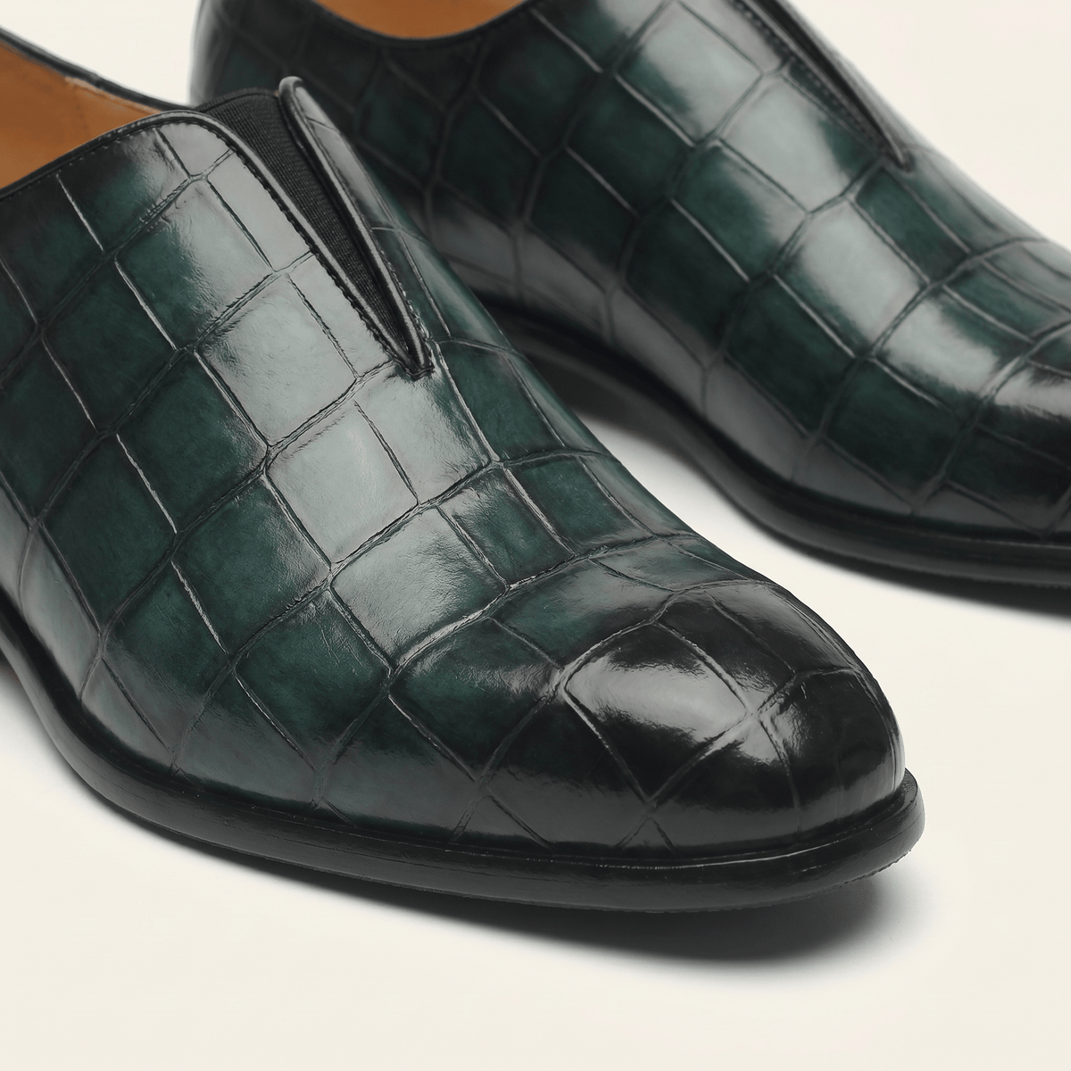 Mocassin Habille Slip-on Effet Crocodile - image 3