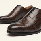 Mocassin Habille Slip-on Effet Crocodile - image 7