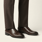 Mocassin Habille Slip-on Effet Crocodile - image 8