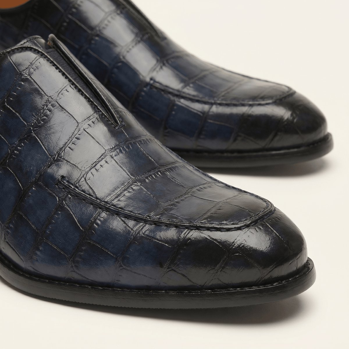 Mocassin Habille Slip-on Effet Crocodile - image 11