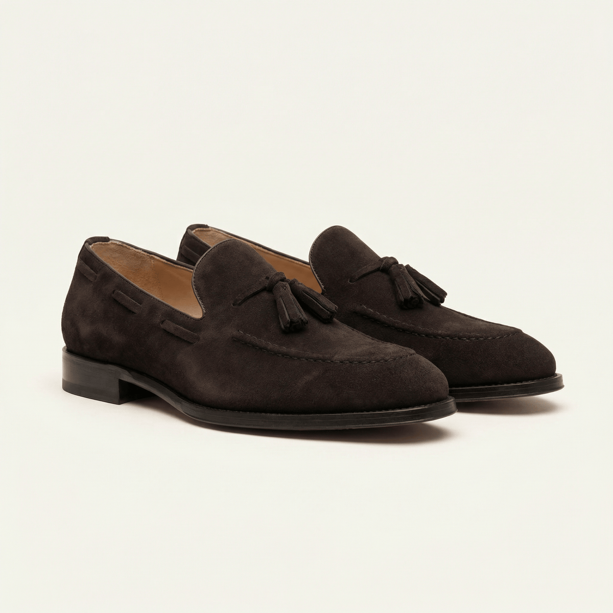 Mocassin Homme à Gland en Cuir Suédé avec Talon - image 7