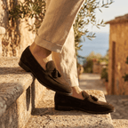 Mocassin Homme à Gland en Cuir Suédé avec Talon - image 10