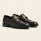 Mocassin Homme à Mors en Cuir Croco - image 2