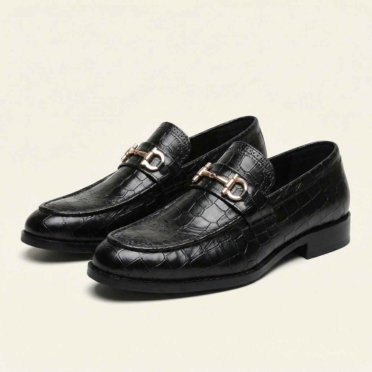 Mocassin Homme à Mors en Cuir Croco - image 5