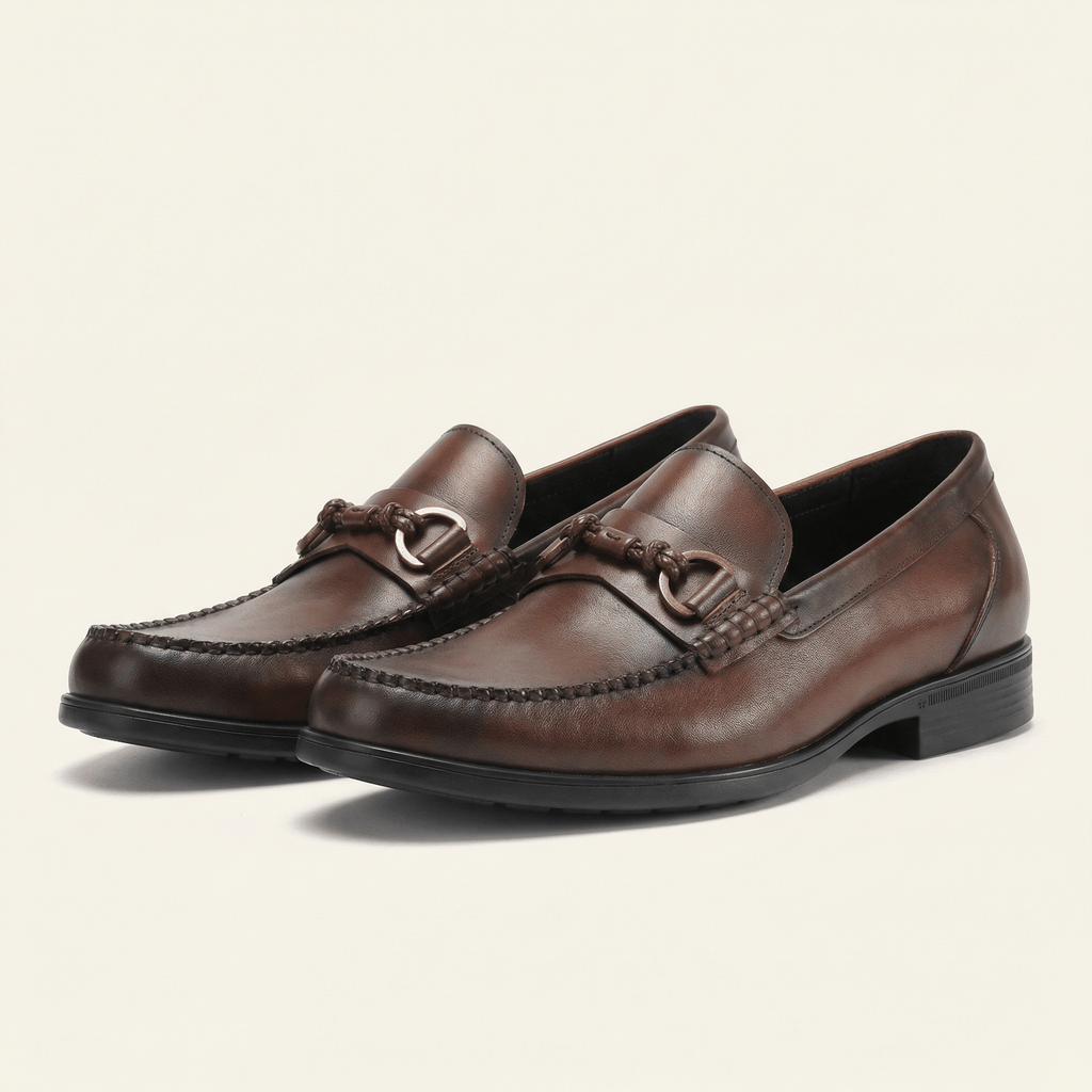 Mocassin Homme à Mors en Cuir Patiné - image 5