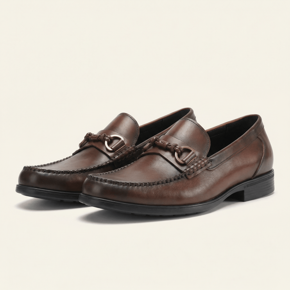 Mocassin Homme à Mors en Cuir Patiné - image 5