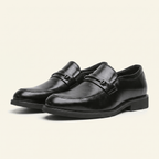Mocassin Homme Cérémonie à Barrette en Cuir Verni - image 2