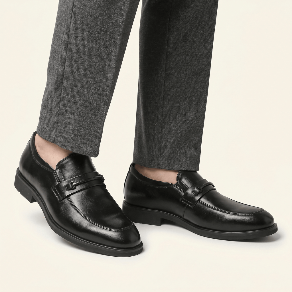 Mocassin Homme Cérémonie à Barrette en Cuir Verni - image 3