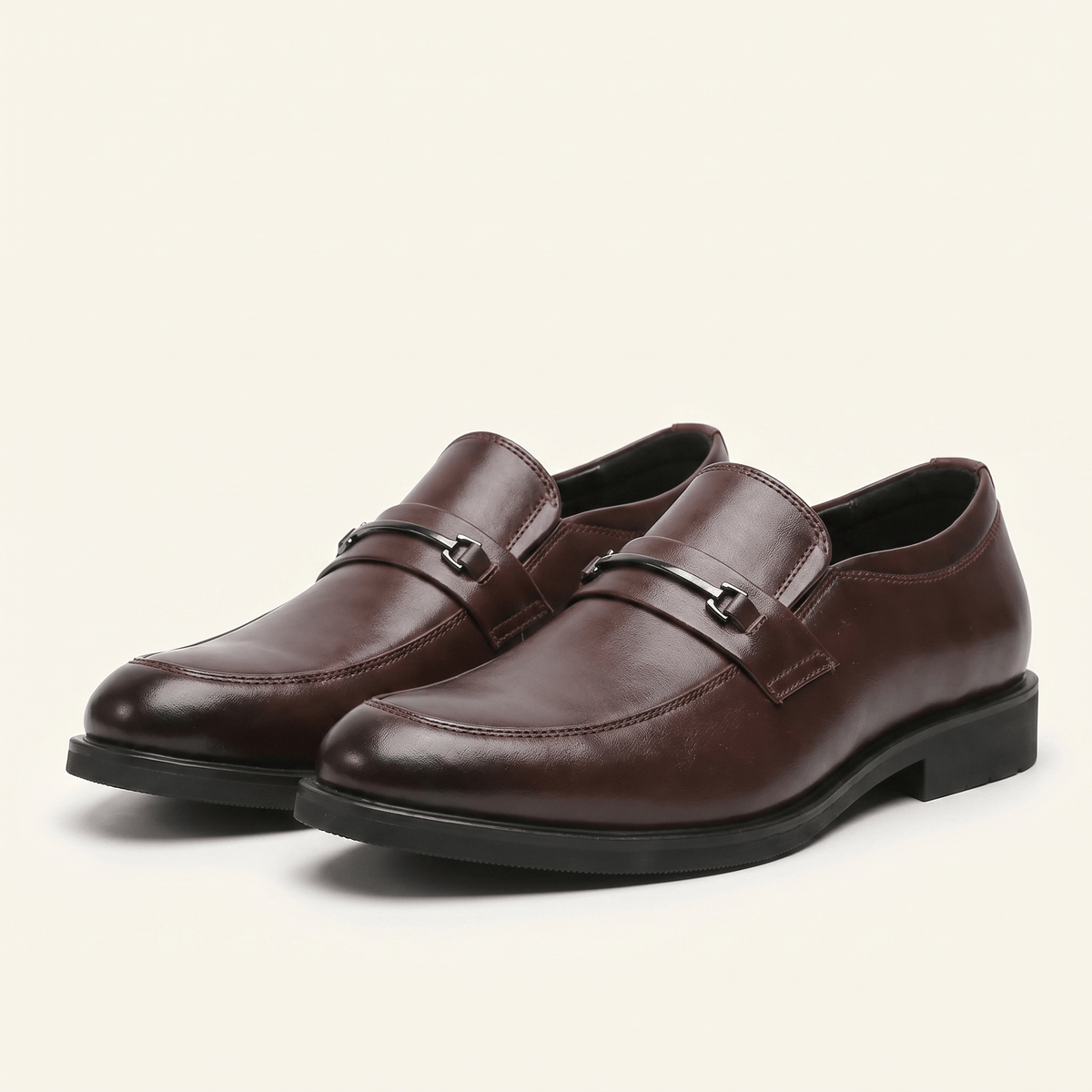 Mocassin Homme Cérémonie à Barrette en Cuir Verni - image 5