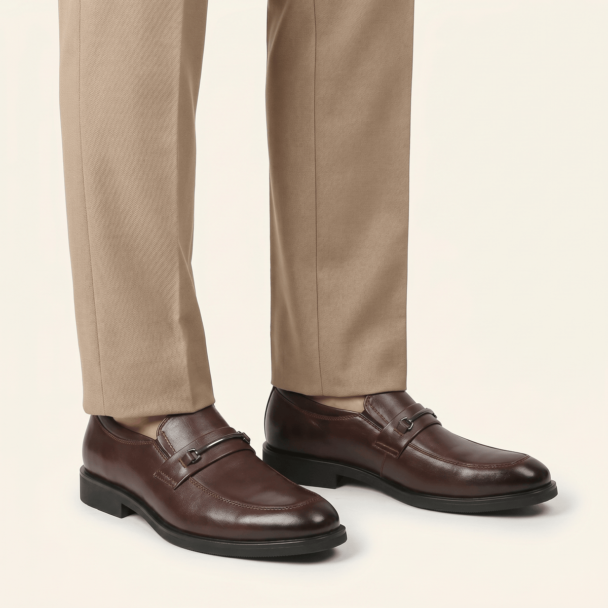 Mocassin Homme Cérémonie à Barrette en Cuir Verni - image 6