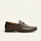 Mocassin Homme Classique à Mors en Cuir - Marron