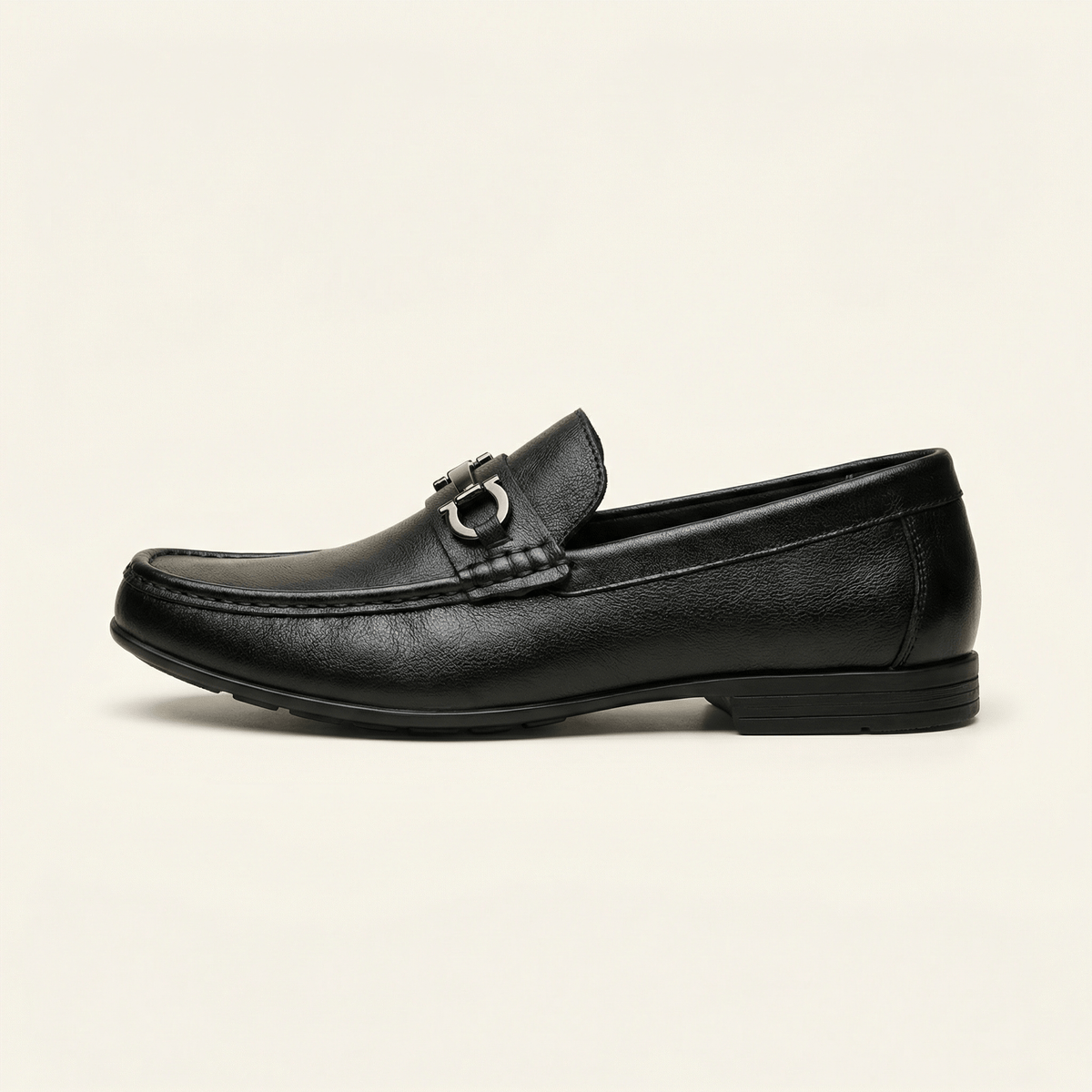 Mocassin Homme Classique à Mors en Cuir - Noir