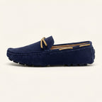 Mocassin Homme Classique de Conduite à Nœud - Bleu Marine