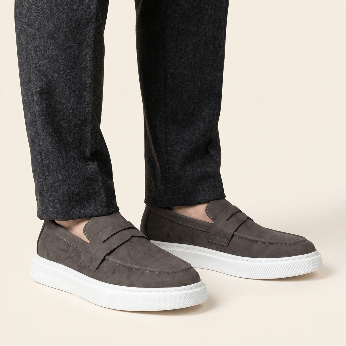 Mocassin Homme Compensé à Bande - image 3
