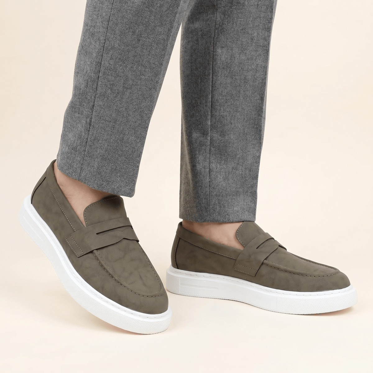 Mocassin Homme Compensé à Bande - image 6