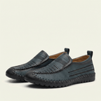 Mocassin Homme de Conduite en Cuir Perforé Souple - image 5