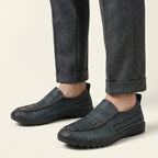 Mocassin Homme de Conduite en Cuir Perforé Souple - image 6