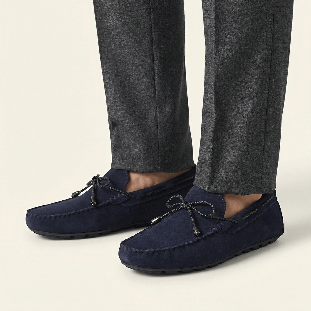 Mocassin Homme en Suédine avec Lacets - image 3