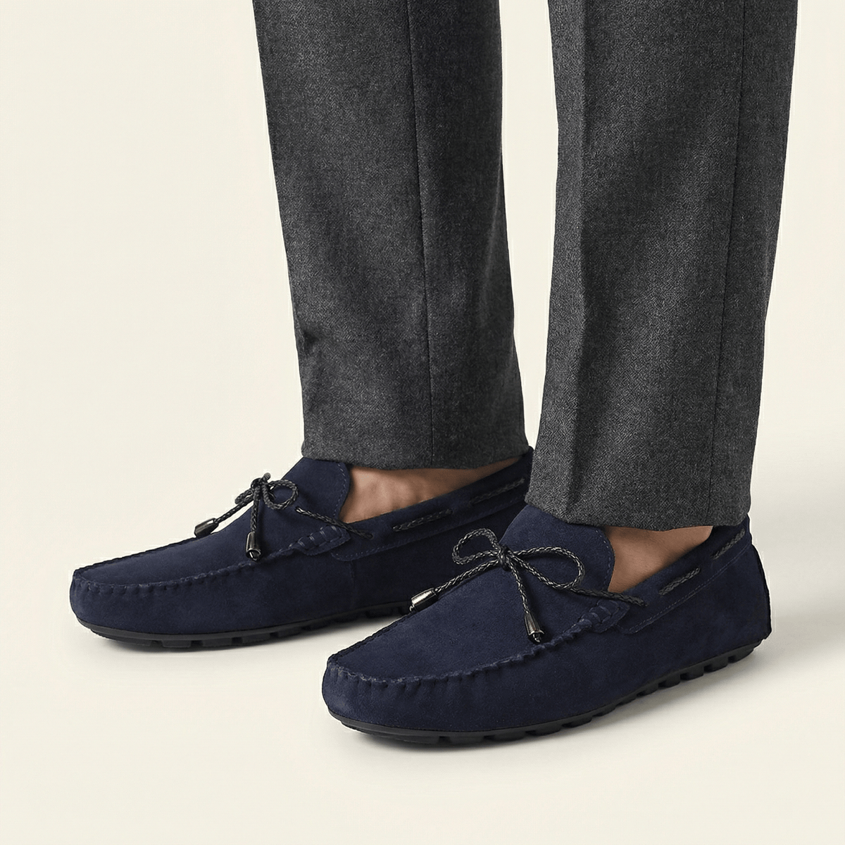 Mocassin Homme en Suédine avec Lacets - image 3