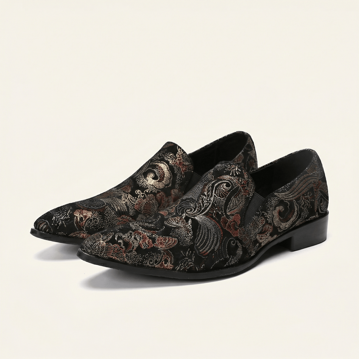 Mocassin Homme en Tissu brodé Oriental - image 2