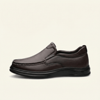 Mocassin Homme Fermé Confort en Cuir - Marron