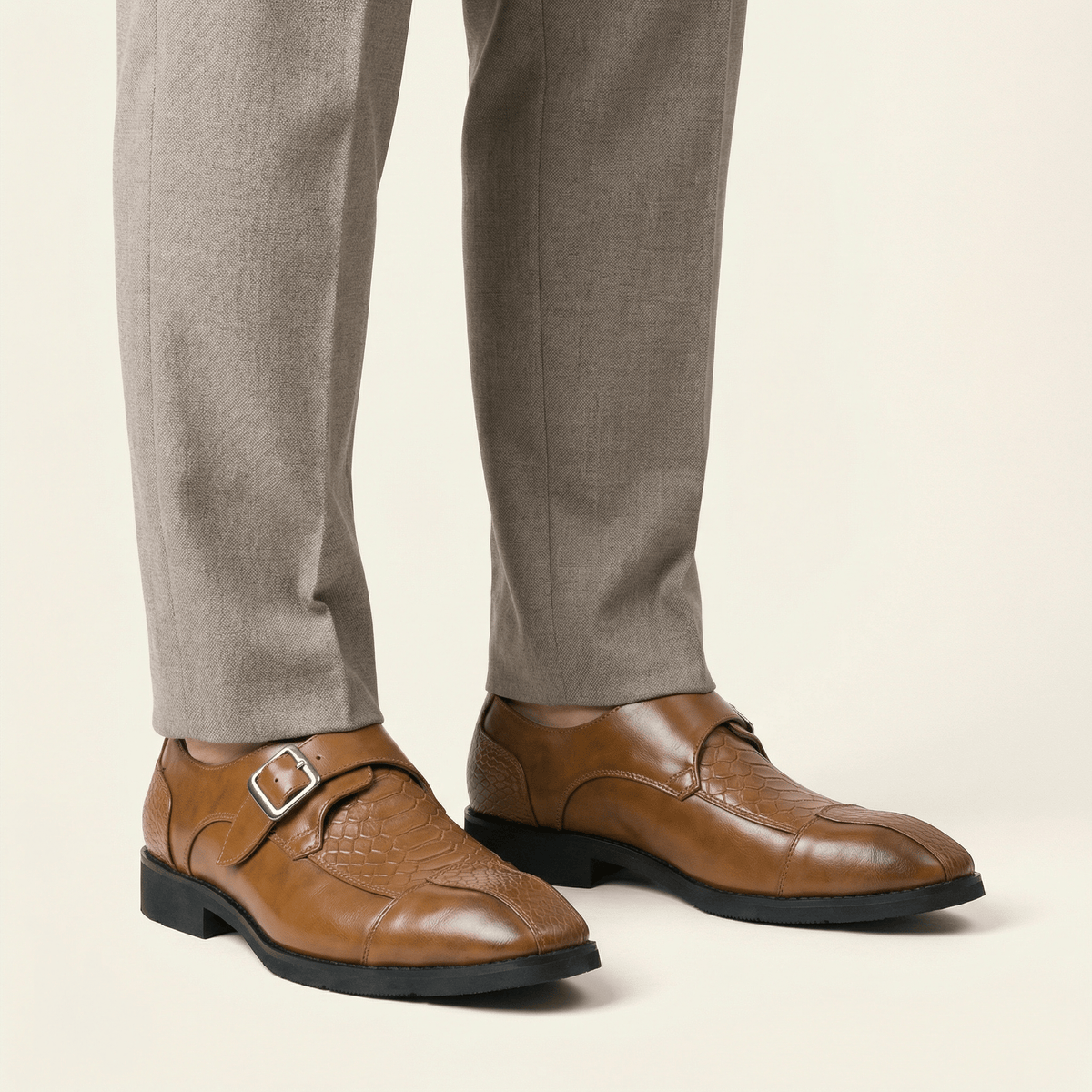 Mocassin Homme Habillé à Boucle Décorative - image 6