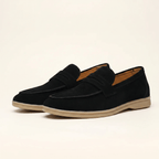 Mocassin Homme Penny Épuré Souple en Daim - image 2