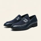 Mocassin Homme Penny Loafer avec Talon en Cuir Velours - image 2