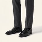 Mocassin Homme Penny Loafer Bout Effilé en Cuir Lisse - image 3