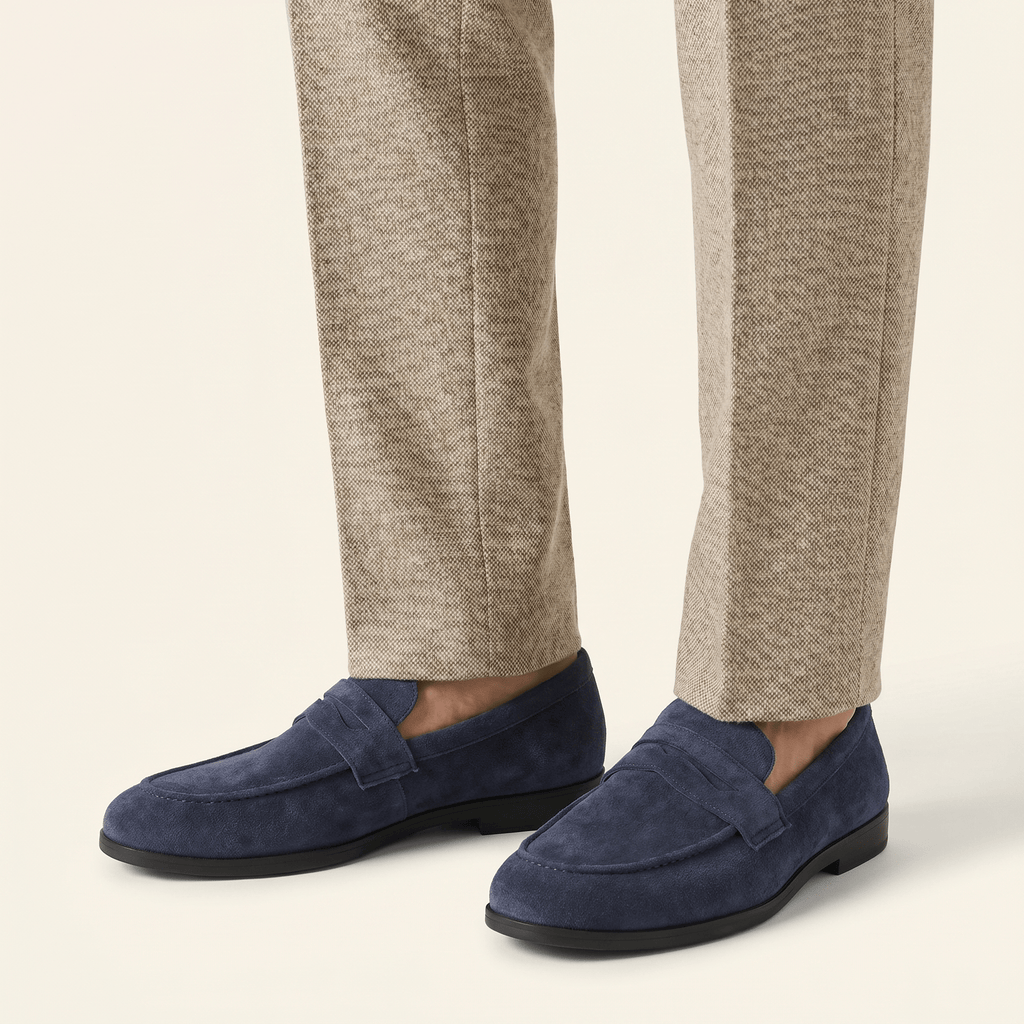 Mocassin Homme Penny Loafer Classique en Daim - image 3