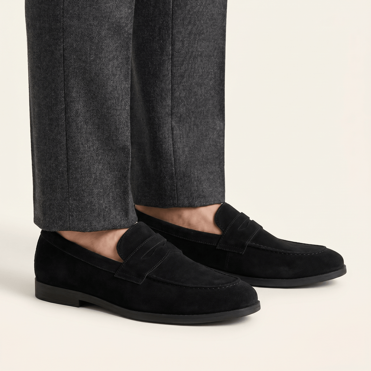Mocassin Homme Penny Loafer Classique en Daim - image 6