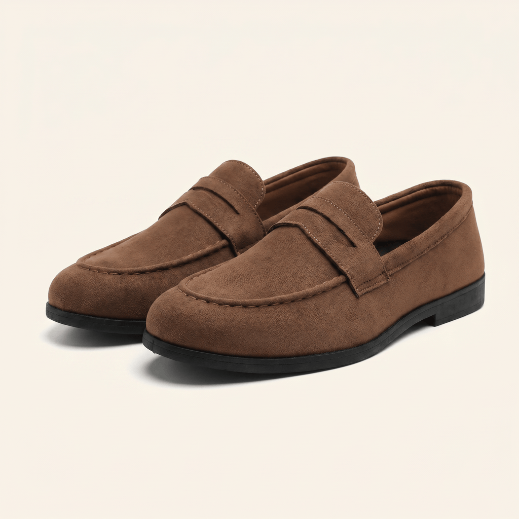 Mocassin Homme Penny Loafer Classique en Daim - image 8