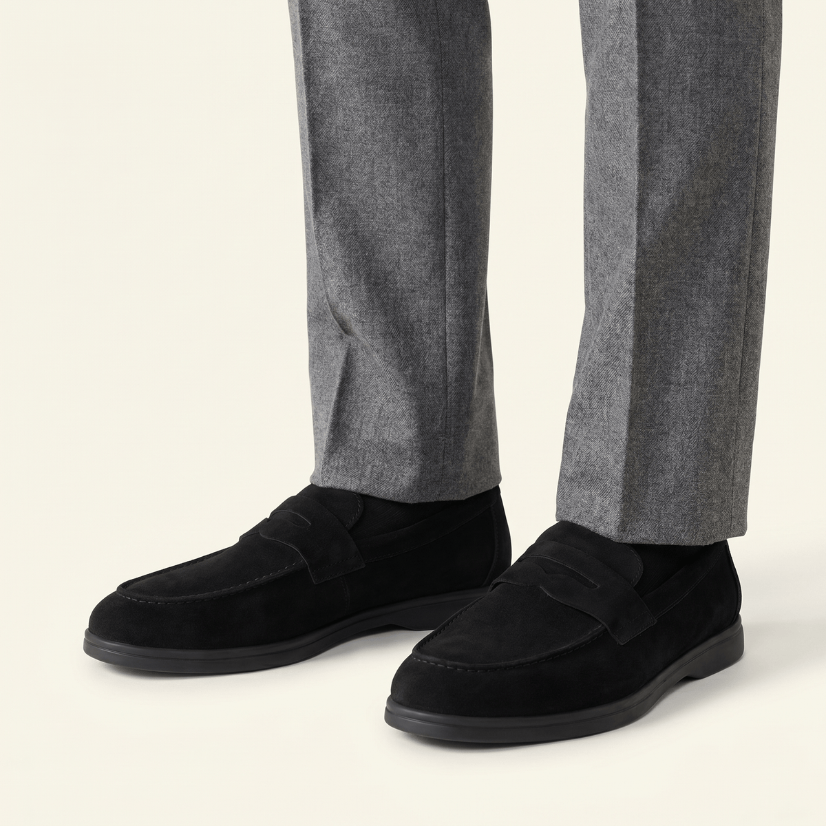 Mocassin Homme Penny Loafer Classique Souple en Velours - image 3