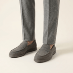 Mocassin Homme Penny Loafer Classique Souple en Velours - image 9