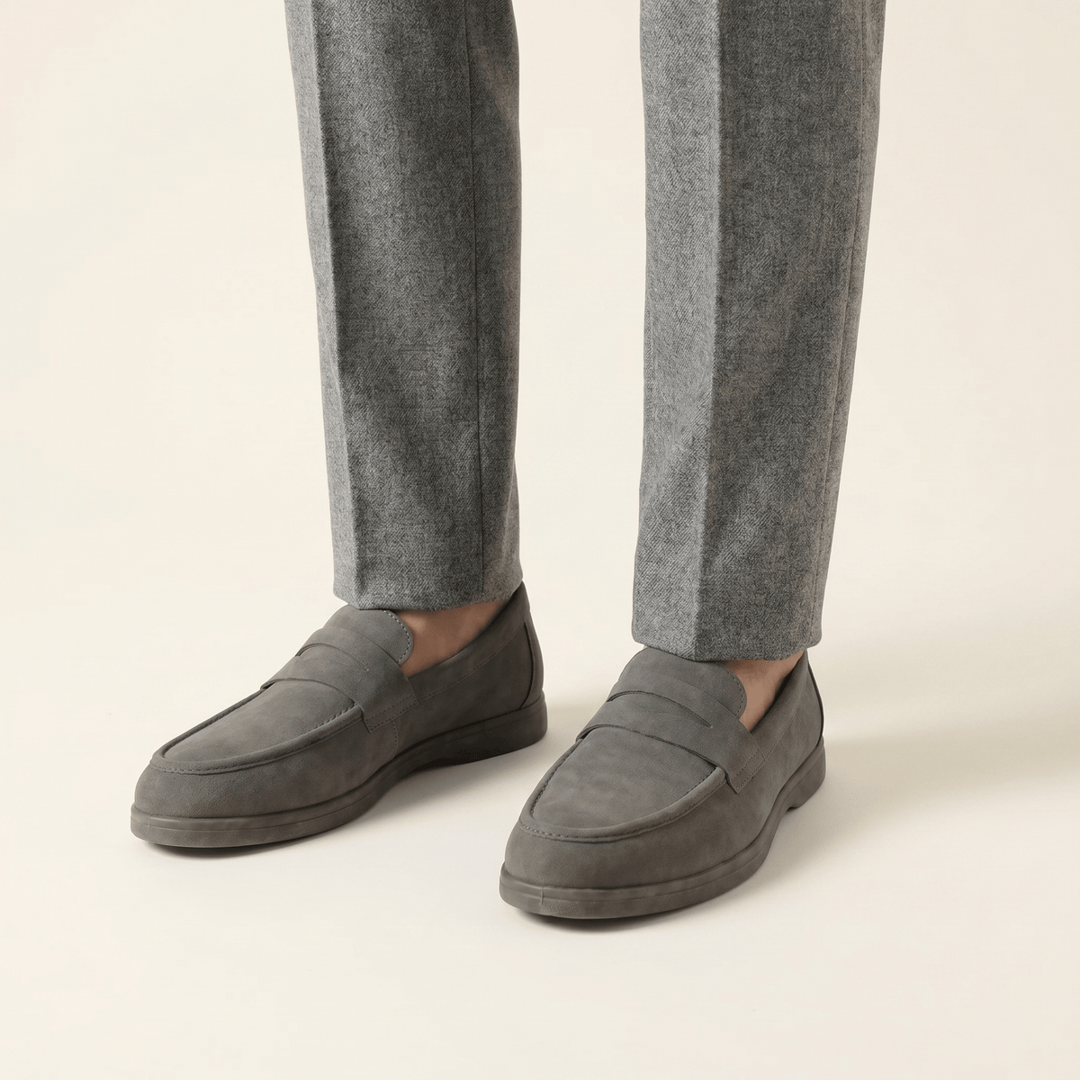 Mocassin Homme Penny Loafer Classique Souple en Velours - image 9