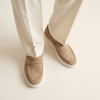 Mocassin Homme Penny Loafer en Daim à Semelle Contrastée - image 4