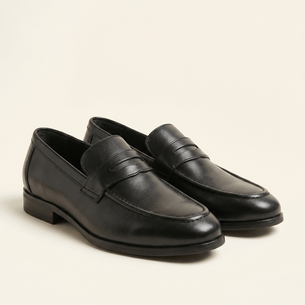 Mocassin Homme Penny Loafer Habillé en Cuir Lisse - image 2