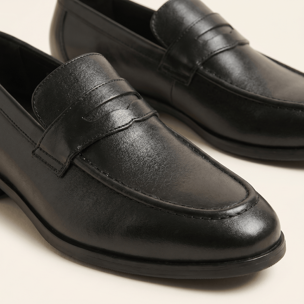 Mocassin Homme Penny Loafer Habillé en Cuir Lisse - image 3