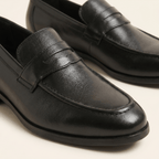 Mocassin Homme Penny Loafer Habillé en Cuir Lisse - image 3