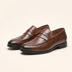 Mocassin Homme Penny Loafer Habillé en Cuir Lisse - image 7