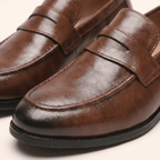 Mocassin Homme Penny Loafer Habillé en Cuir Lisse - image 8