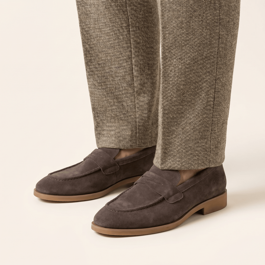 Mocassin Homme Penny Loafer Habillé en Daim - image 6