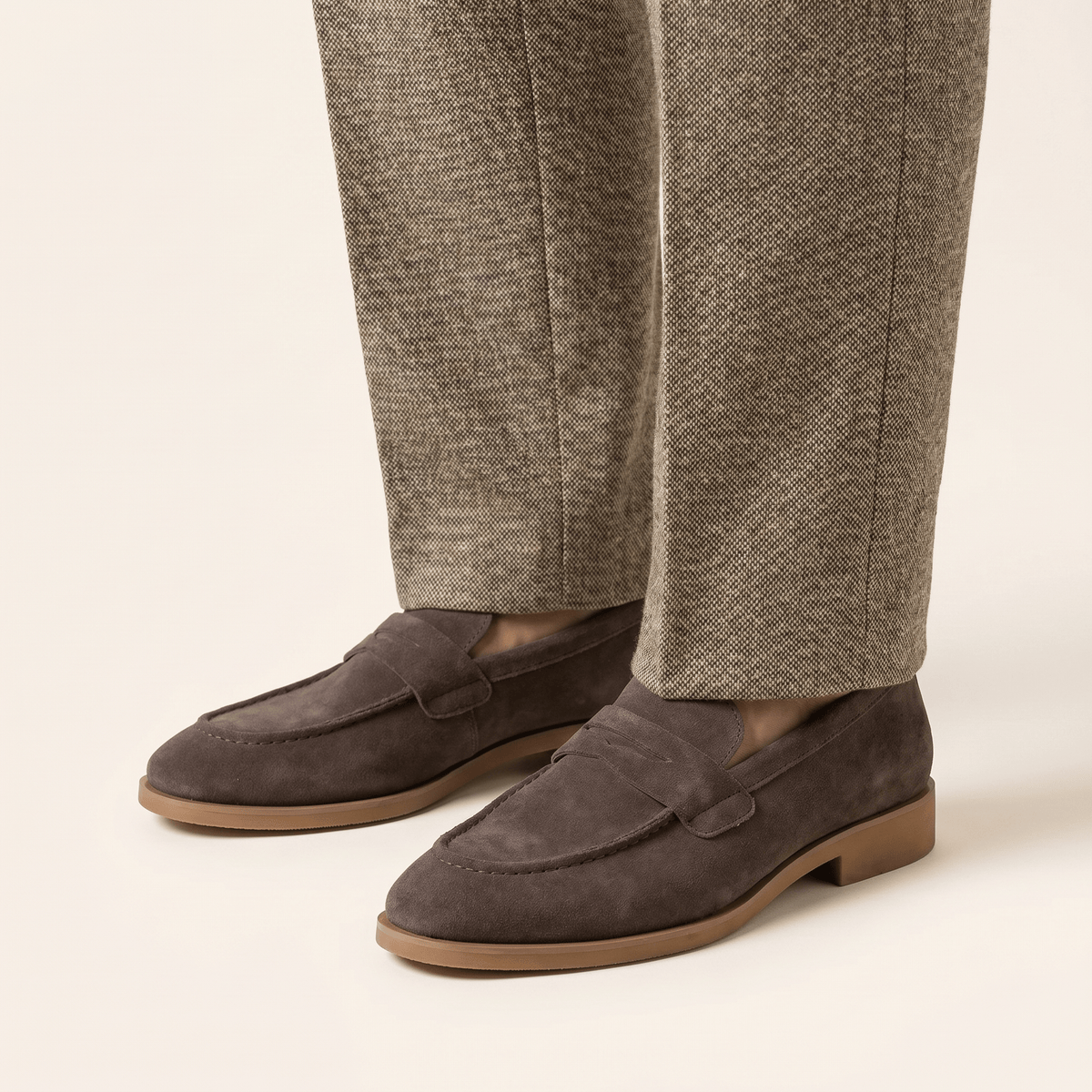Mocassin Homme Penny Loafer Habillé en Daim - image 6